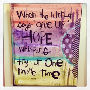 i saw this at our church bookstore the other day and LOVED the message!