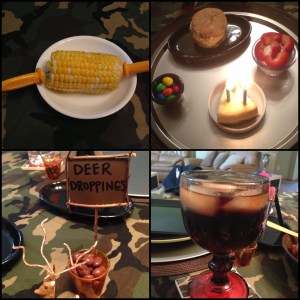 corn, peanut m&m's, cheesecake and homemade chocolate chip cookie ice cream sandwiches. *FULL*